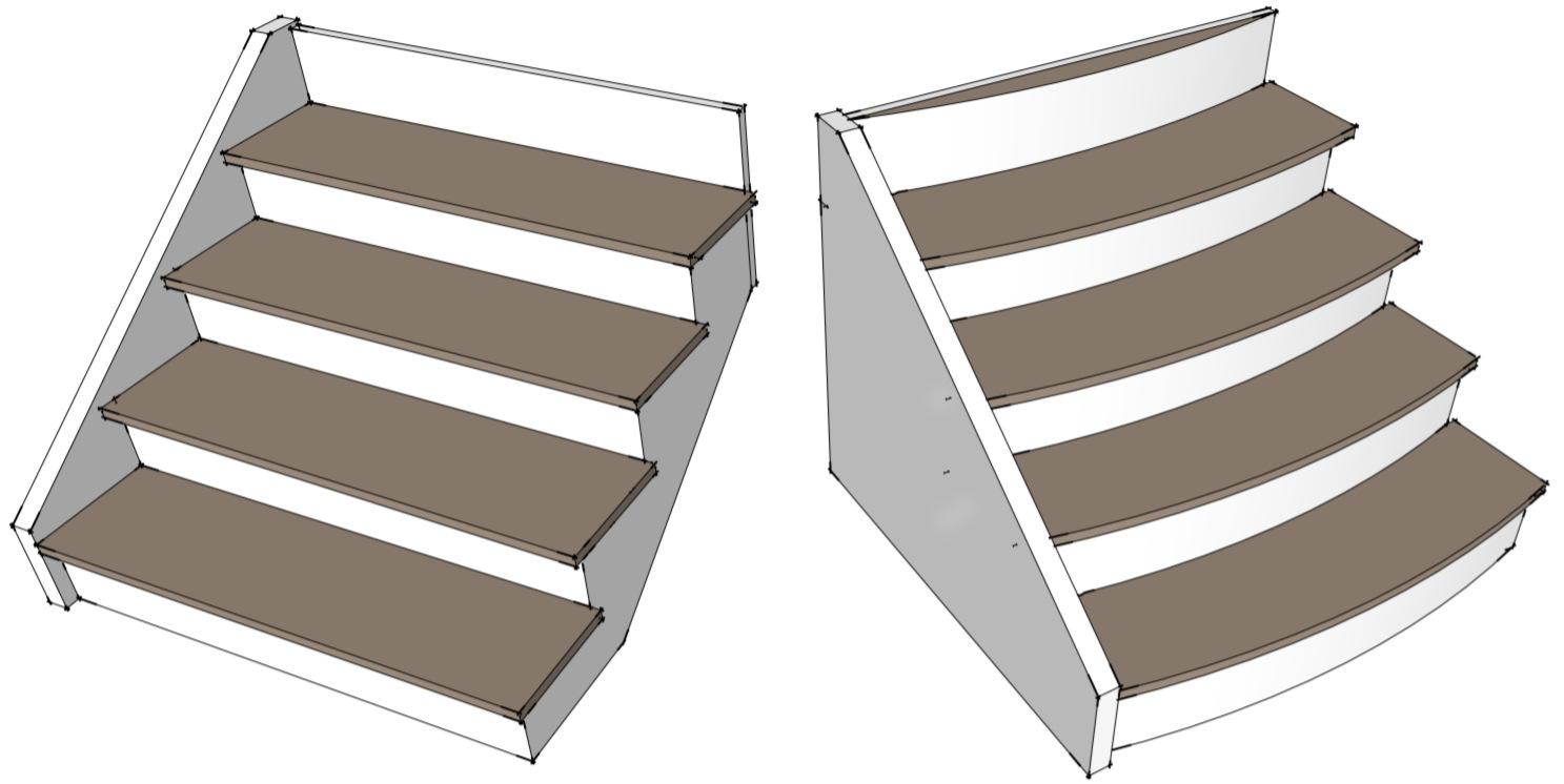 Straight-vs-convex-treads-sketch