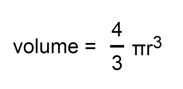 Volume Of Sphere Formulae