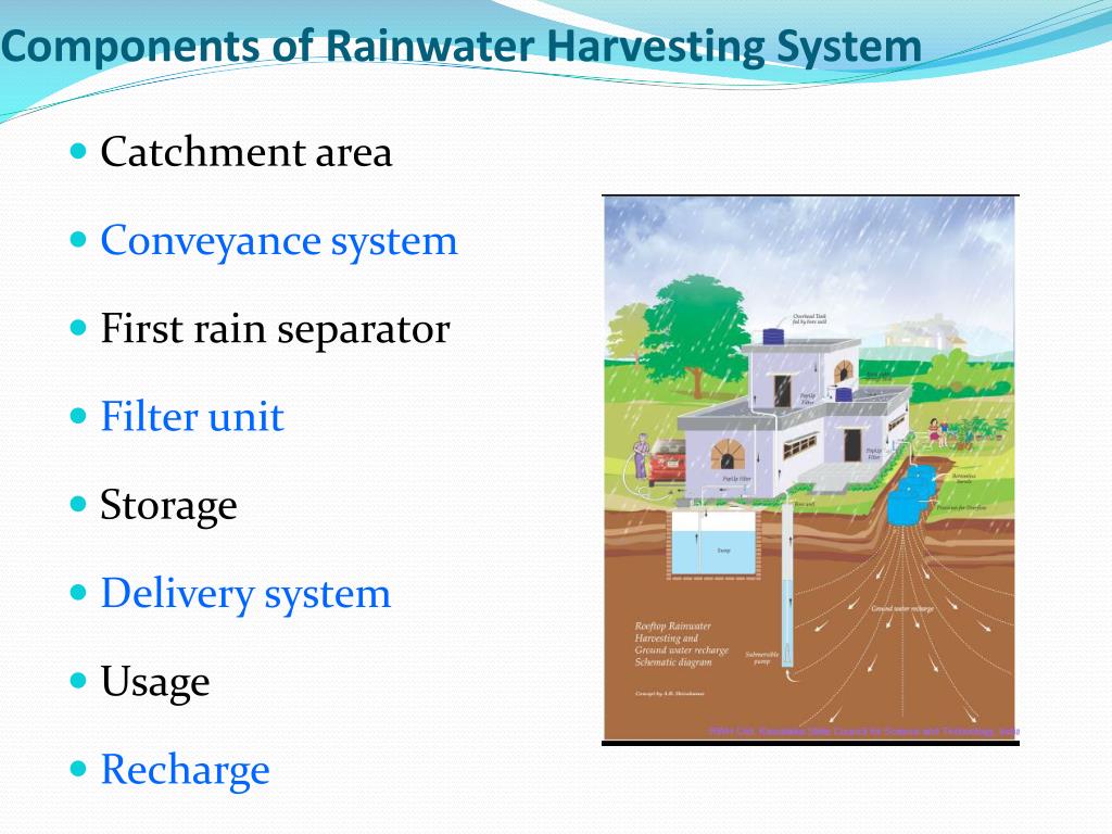 Components Of Rainwater Harvesting System Image