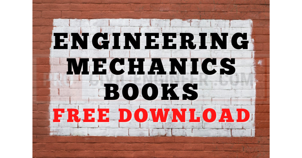 Engineering Mechanics Books Free Download