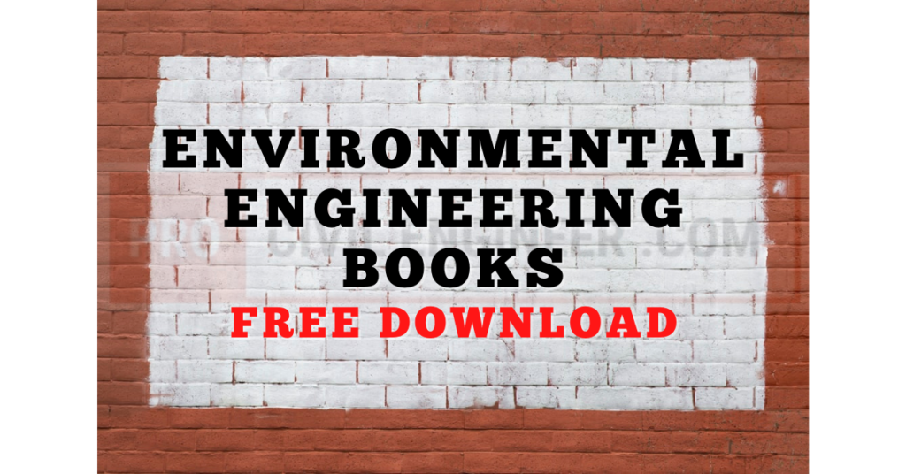 Environmental Engineering Books Free Download